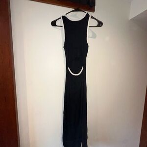 Amazon Black and White Midi Dress